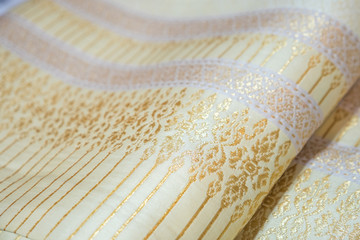 Thai silk fabric beautiful textured background