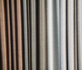 fold silky metallic color fabric  curtain 