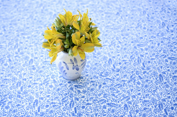 vase of flowers on the table