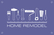 logo home remodel, icon of tools for repair