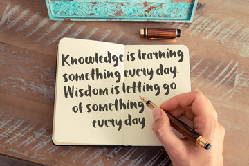 Wall Mural - handwritten quote as inspirational concept image