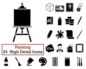 Wall Mural - Set of 24  Artist Icons