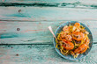Pasta Frutti di Mare, Seafood - Spaghetti with Tiger Prawns, Mussels

