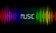 © pentortorpong - Graphics of music equalizer on black background