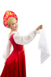 © stas_80 - beautiful smiling russian girl in folk costume