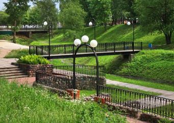 City park in Bezhetsk. Russia