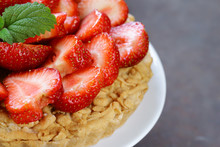 Pie Shortcake Dough With Fresh Berries Strawberries
