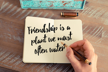 Wall Mural - handwritten quote as inspirational concept image