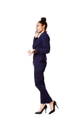 Young businesswoman talking on mobile phone