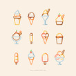 ice cream icon set
