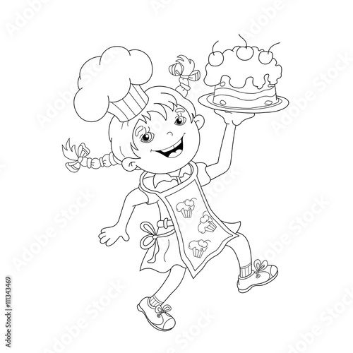 Featured image of post Picture Of Cartoon Chef Outline - Cartoon of an outlined chef pig holding a sausage on a bbq.