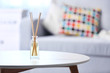 © Africa Studio - Handmade reed freshener on white table in living room, close up