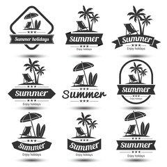 Canvas Print - Summer emblem vector