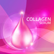 Collagen Serum Background Concept Skin Care Cosmetic