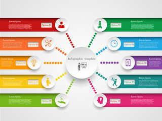 Sticker - Infographic design template