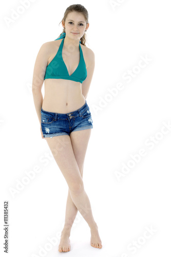 Teen In Bikini Und Hot Pants Teen In Bikini Und Hot Pants