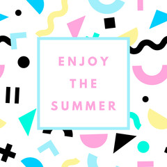 Aufkleber - Summer hipster boho background