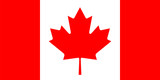 Fototapeta  - Canadian flag. Correct size and proportions.