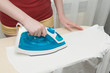 © litts - Young woman ironing clothes, housework