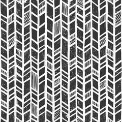 Wall Mural - vector hand drawn tribal pattern. seamless primitive geometric background with grunge texture.