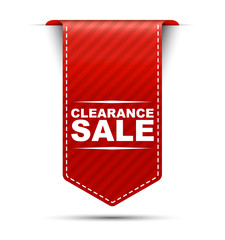 Wall Mural - clearance sale, banner clearance sale, red banner clearance sale