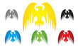 eagle, hawk, phoenix logo vector