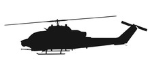 Helicopter Vector Silhouette