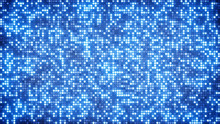 Blue Glitter Dots Abstract Background
