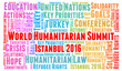 World humanitarian summit word cloud concept