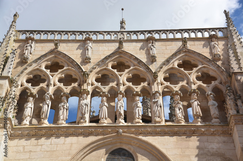 Fotografía estatuas de la fachada de la Catedral de Burgos