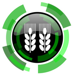 Fototapete - agricultural icon, green modern design isolated button, web and mobile app design illustration