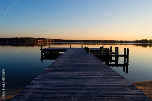 Sunrise at the Dock on the River