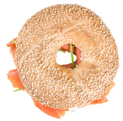 Wall Mural - Bagel with Salmon