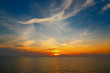 © xmentoys - Beautiful sunset above the sea. Nature composition.