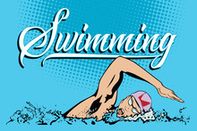 Summer Kinds Of Sports. Swimming