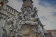 Rome piazza Nnavona fountain from Bernini in Italy