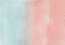 Abstract Pink And Blue Watercolor Background