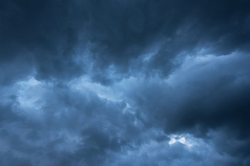 Wall Mural - closeup dark storm cloud before rainy