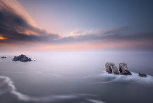 Rocks In The Sea, Cantabria, Spain