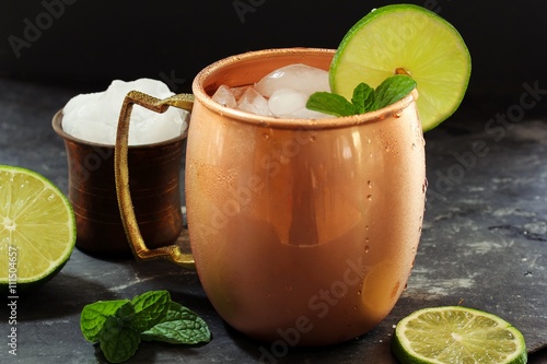 Moscow Mule in a Copper Mug Wallpaper Mural