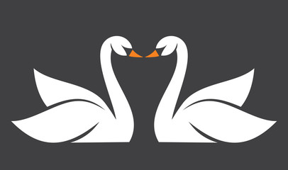 Swan vector icon