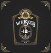 © Raftel - Vintage frame label for whiskey and beverage product. You can apply this for another product such as Beer, Wine, Shop decoration. Vector illustration