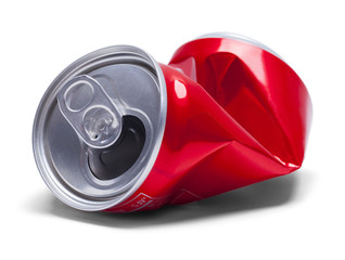 Wall Mural - Red Crushed Soda Can