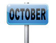 October fall month