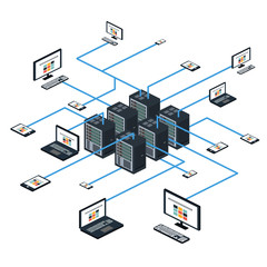 Data isometric set and network elements vector