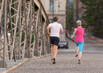 couple jogging