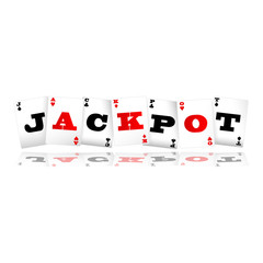 Wall Mural - Jackpot Cards Logo