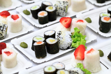 Poster - sushi food background