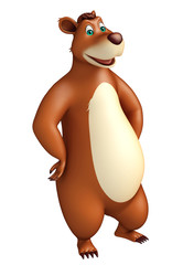 cute funny bear cartoon character