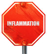© Argus - inflammation, 3D rendering, a red stop sign